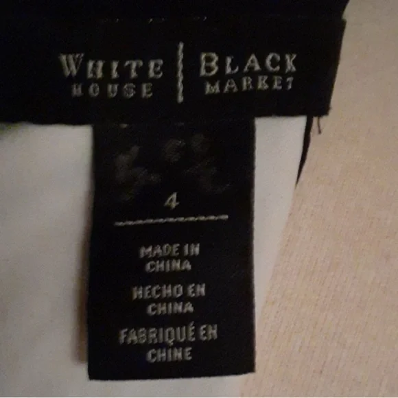 White House Black Market Black and White Halter Midi Sundress - Picture 5 of 12